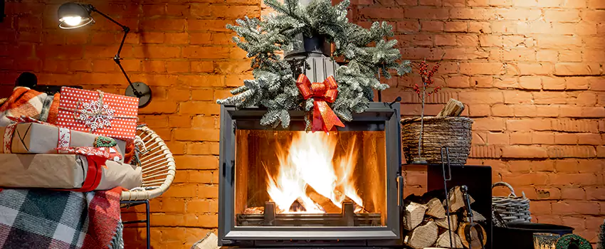Travis Industries Linear Gas Fireplace Installation in Yukon, Oklahoma