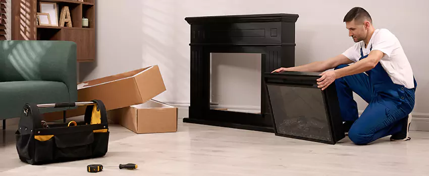 Old Rusted Metal Fireplace Repair And Replacement in Yukon, OK
